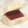 Lot 085 - Vintage Plastic Ring Box, Manufactured By Dennison, U.S.A., Patent No. 121879