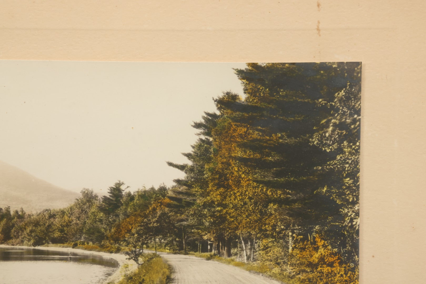 Lot 095 - Antique Photograph Titled "Lake Chocorua" Photo Of  New Hampshire Lake By David Davidson, Artist Signed, In Frame, 16-1/8" x 13-1/8"