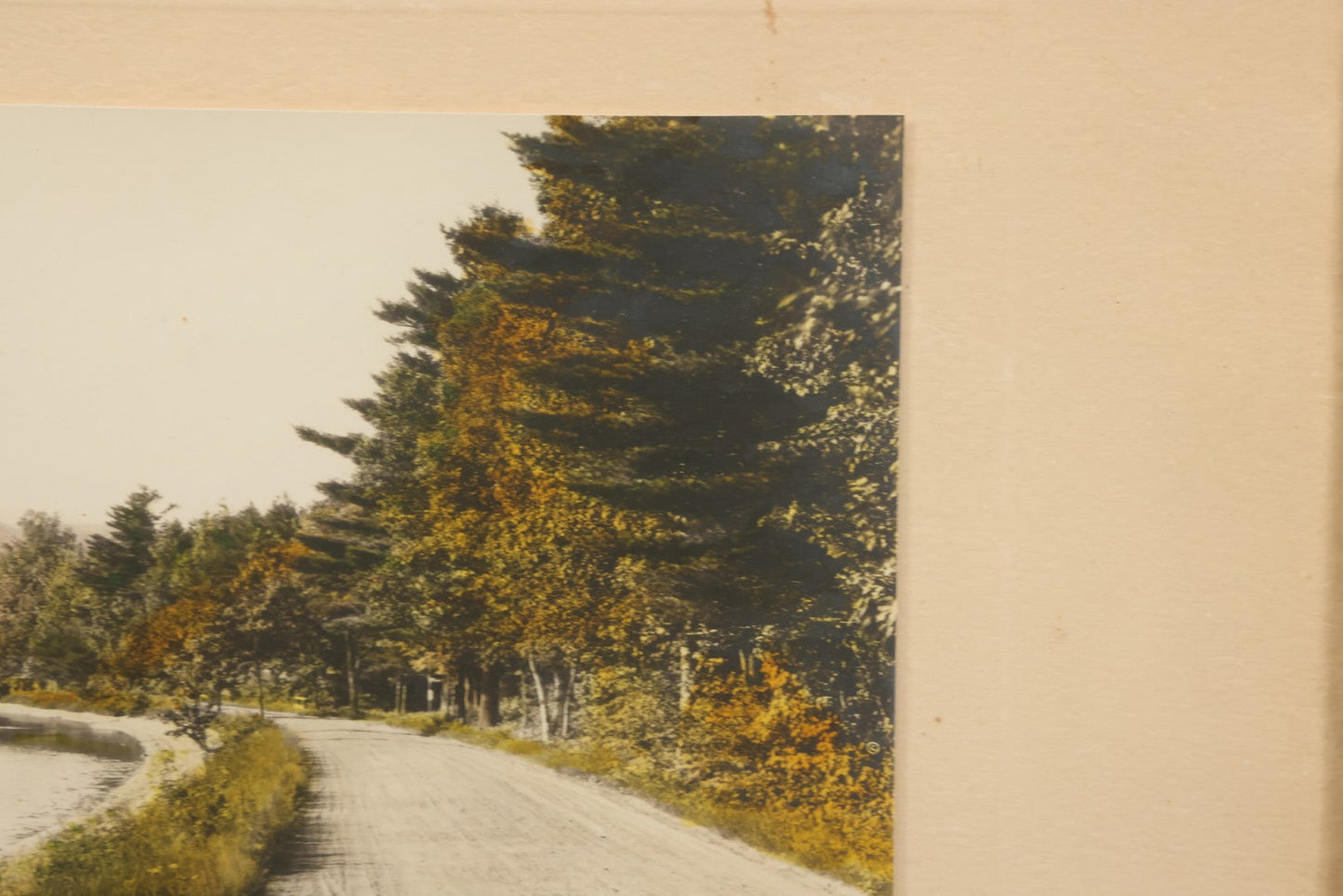 Lot 095 - Antique Photograph Titled "Lake Chocorua" Photo Of  New Hampshire Lake By David Davidson, Artist Signed, In Frame, 16-1/8" x 13-1/8"
