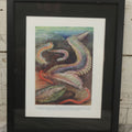 Lot 105 - Antique Book Plate Natural History Print, "Beautiful Worms Of The Sea" By Theo. Carreras, In Modern Frame, 11-7/8" x 15"