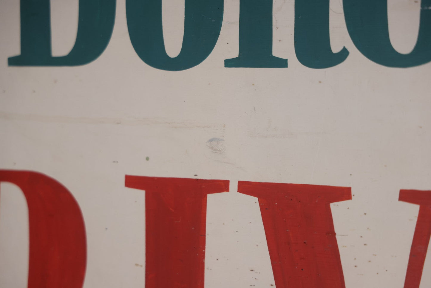 Vintage Hand Painted Sign For "The Bolton Pines Drive-In" Movie Theater, On Tin With Wood Frame, Cast Iron Hangers, Unknown Origin, Likely From New England, 52-1/2" x 27-3/4"