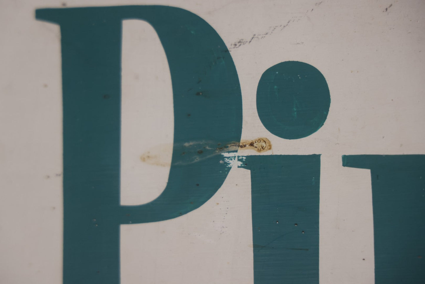 Vintage Hand Painted Sign For "The Bolton Pines Drive-In" Movie Theater, On Tin With Wood Frame, Cast Iron Hangers, Unknown Origin, Likely From New England, 52-1/2" x 27-3/4"