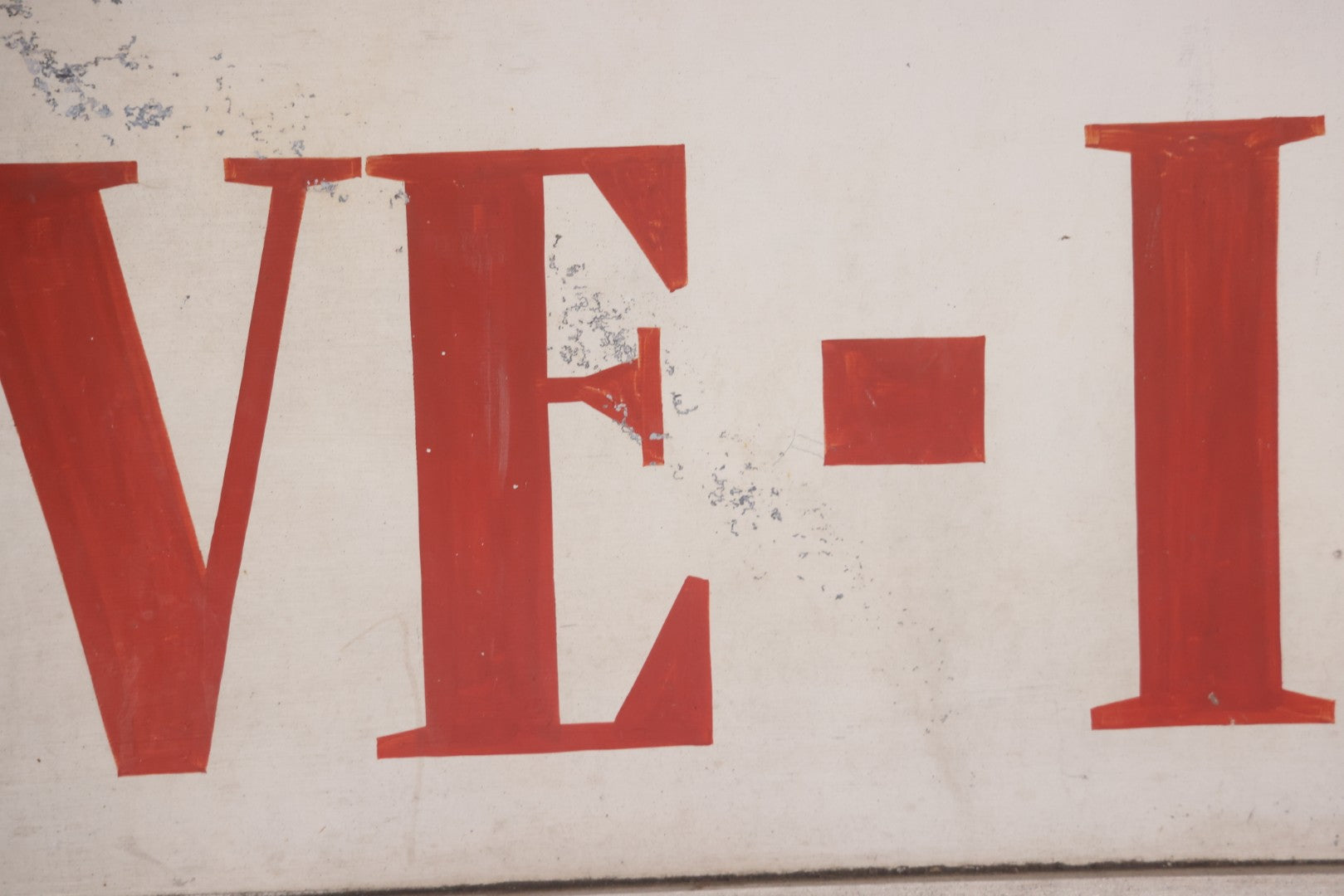Vintage Hand Painted Sign For "The Bolton Pines Drive-In" Movie Theater, On Tin With Wood Frame, Cast Iron Hangers, Unknown Origin, Likely From New England, 52-1/2" x 27-3/4"
