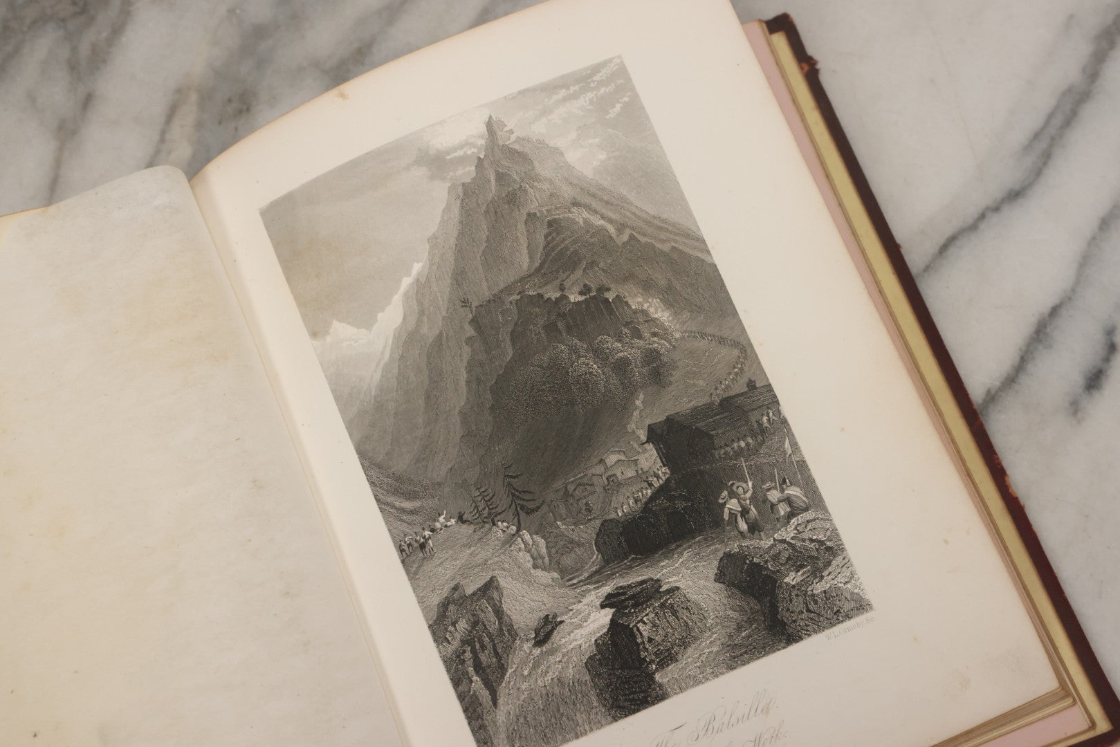 Lot 003 - Antique Victorian Autograph Album, "Pensez A Moi" ("Think Of Me"), Published By Leavitt & Allen, New York, Belonged Miss Frances "Frank" L. White, With Many Inscriptions And Poems, Several Full Page Engraved Plates, New Hampshire, 1862-1865
