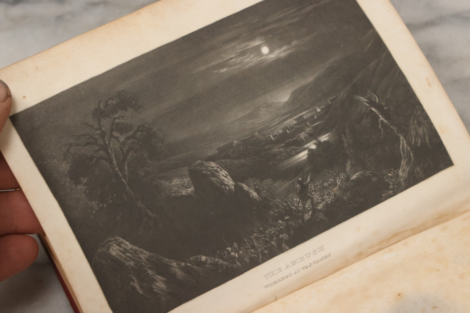 Lot 004 - Antique Victorian Autograph Souvenir Album, Published By J.C. Riker, New York, Presented To Sarah E. Wood By Her Friend D.A. Manter, With Many Inscriptions And Poems, Several Full Page Engraved Plates, New Hampshire, 1849-1885