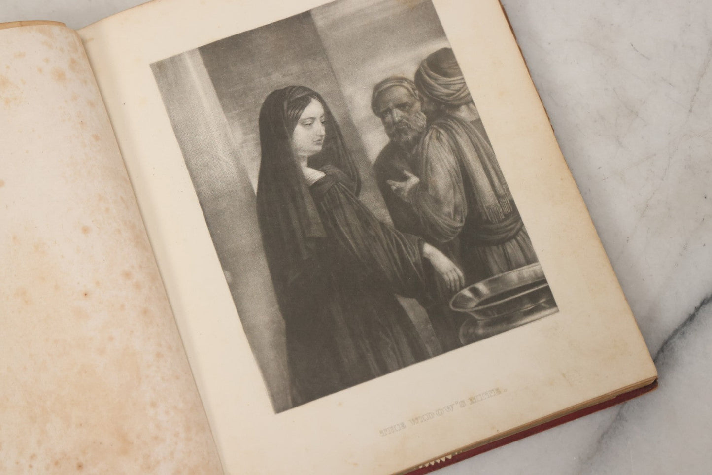Lot 004 - Antique Victorian Autograph Souvenir Album, Published By J.C. Riker, New York, Presented To Sarah E. Wood By Her Friend D.A. Manter, With Many Inscriptions And Poems, Several Full Page Engraved Plates, New Hampshire, 1849-1885