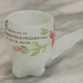 Lot 102 - Antique Glass Pipe Souvenir Of Lake Chaubunagungamaug A.K.A. Lake Char­Gogg­A­Gogg­Man­Chaugg­A­Gogg­Chau­Bun­A­Gung­A­Maugg A.K.A. Webster Lake, Webster, Massachusetts