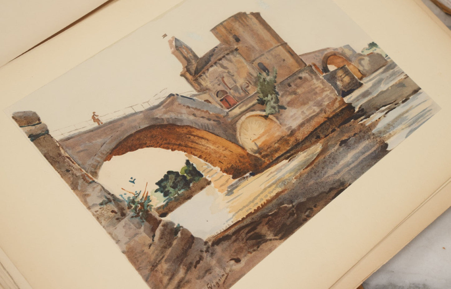 Lot 124 - Antique Folio Print Book "Old Bridges Of France: A Series Of Historical Examples From Roman Times To The End Of The 18th Century" Published By The Press Of The American Institute Of Architects, No. 257 Of 1000, Printed In France, 1925