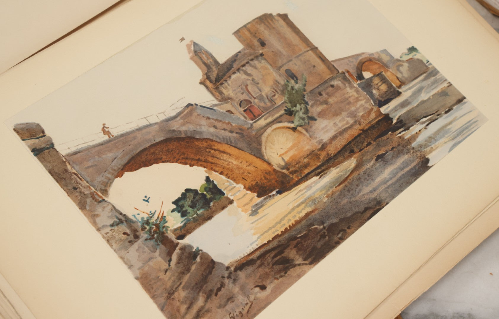 Lot 124 - Antique Folio Print Book "Old Bridges Of France: A Series Of Historical Examples From Roman Times To The End Of The 18th Century" Published By The Press Of The American Institute Of Architects, No. 257 Of 1000, Printed In France, 1925