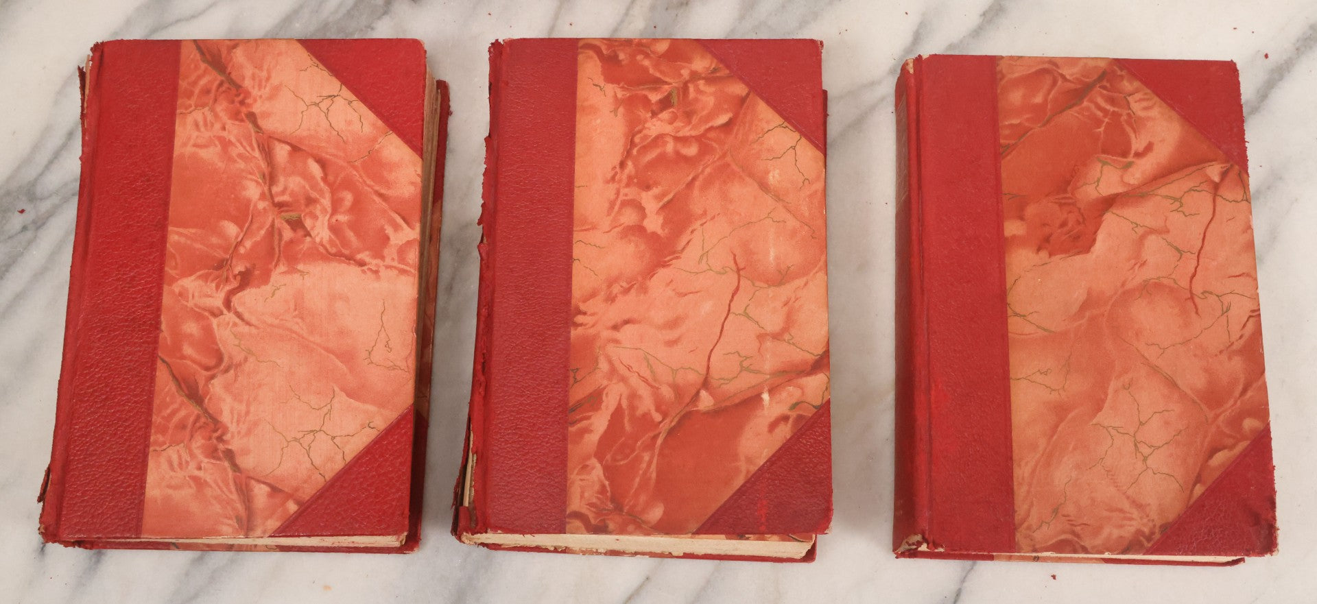 Lot 011 - Antique Ten Volume Book Set, The Complete Works Of Edgar Allan Poe, Illustrated, Copyright 1908, By The Werner Company, Akron, Ohio, Library Edition