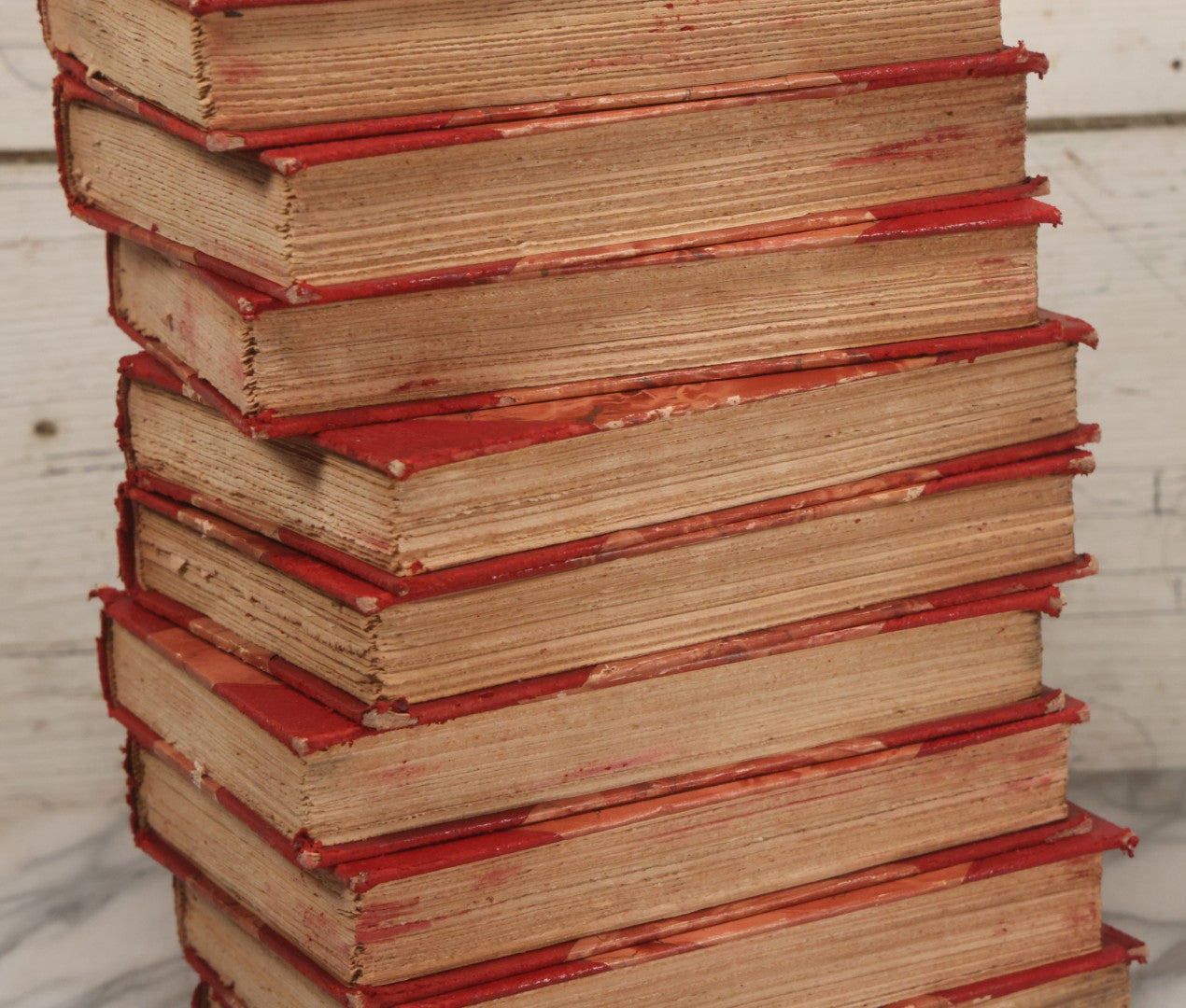 Lot 011 - Antique Ten Volume Book Set, The Complete Works Of Edgar Allan Poe, Illustrated, Copyright 1908, By The Werner Company, Akron, Ohio, Library Edition