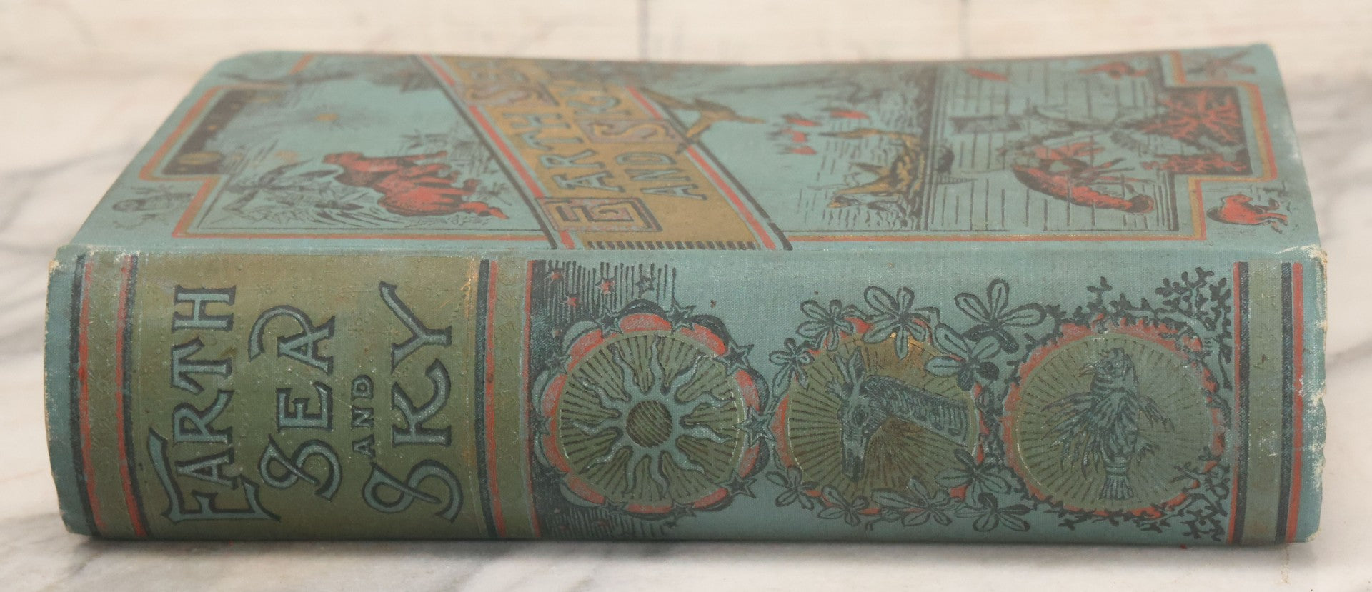 Lot 012 - "Earth, Sea, And Sky; Or The Marvels Of The Universe" Antique Natural History Book By Henry Davenport Northrop, With Over 300 Fine Engravings, L.P. Miller & Co., Publishers, Chicago & Philadelphia, 1887