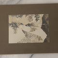 Lot 030 - Antique Boarded Post Mortem Photograph Of Baby In Long White Robes, Laid Out On Lace Floral Linens With Flowers