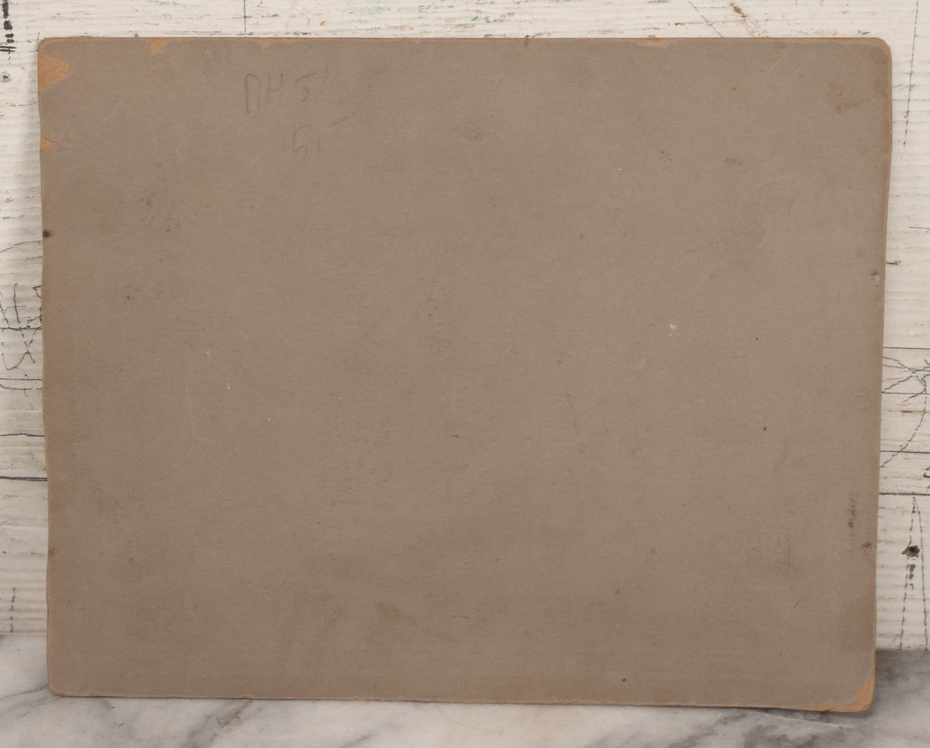 Lot 081 - Antique Boarded Photograph Of Family Gathering Including An Elderly Man Holding Border Collie Dog With American Flag
