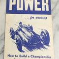 Lot 105 - Vintage "Power Digest" Auto Racing Pamphlet "Power... For Winning: How To Build A Championship Engine!" By Ed Almquist, Copyright 1951