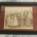 Lot 108 - Antique Photograph Of An Integrated Children's' School Class With Students Posing With Teacher, Matted And In Modern Frame, 7-3/4" x 5-3/4"