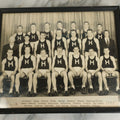 Lot 111 - Vintage Framed Photograph Of the Harvard Track Team, Dated 1948, With Extensive Identification On Verso, 10" x 8-1/2"