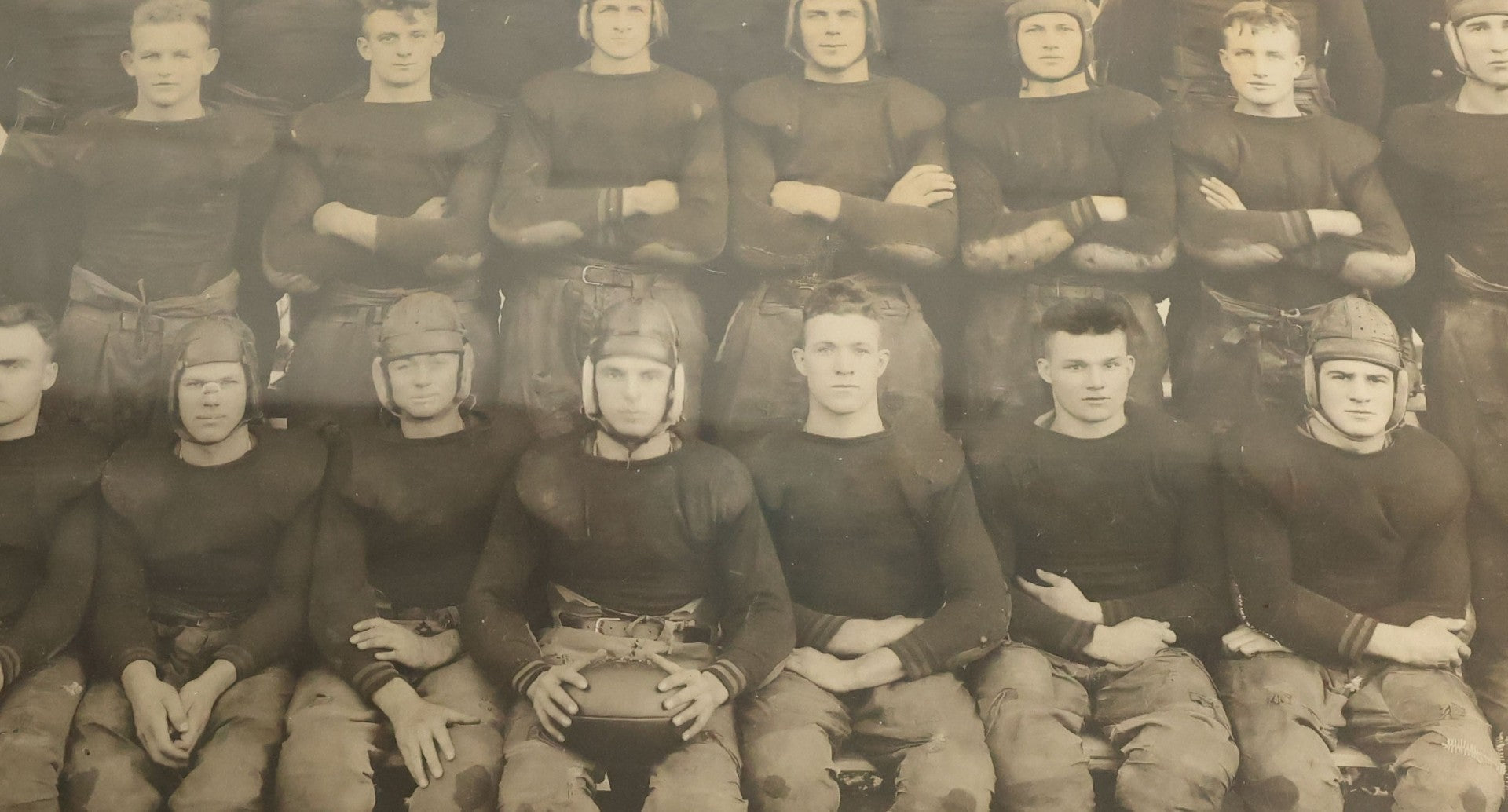 Lot 112 - Vintage Photograph Of A High School Boys American Football Team, Circa 1940, Matted And Shrink Wrapped