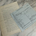 Lot 115 - Two Piece Ephemera Grouping Including Typewritten Medical Examiners Autopsy Report Of A Violent Death, Addressed To District Attorney Stephen S. Taft, Springfield, Massachusetts, Signed Everett A. Bates, Dated 1910, And Blank Death Certificate