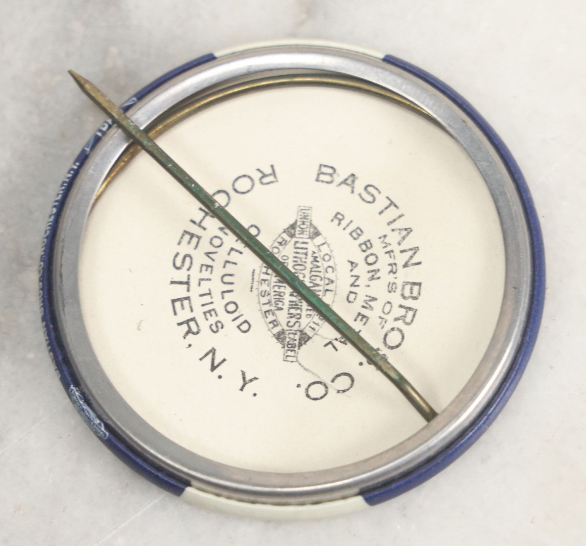 Lot 127 - Three Piece Fraternal Grouping Including Dalhousie Masonic Lodge Badge, 1960, American Legion Post Treasurer Badge, And Tacoma Washington Masonic Pinback Button, 1937