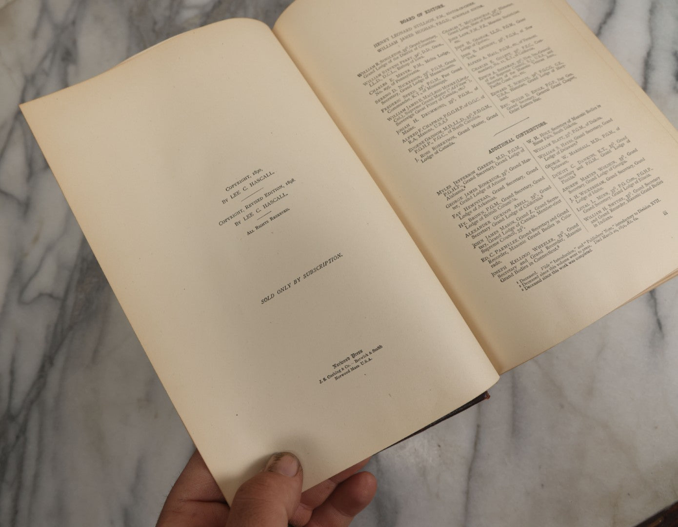 Lot 137 - "History Of Freemasonry And Concordant Orders" Antique Illustrated Fraternal History Book Written By A Board Of Editors, Henry Leonard Stillson, Editor In Chief, The Fraternity Publishing Company, 1906