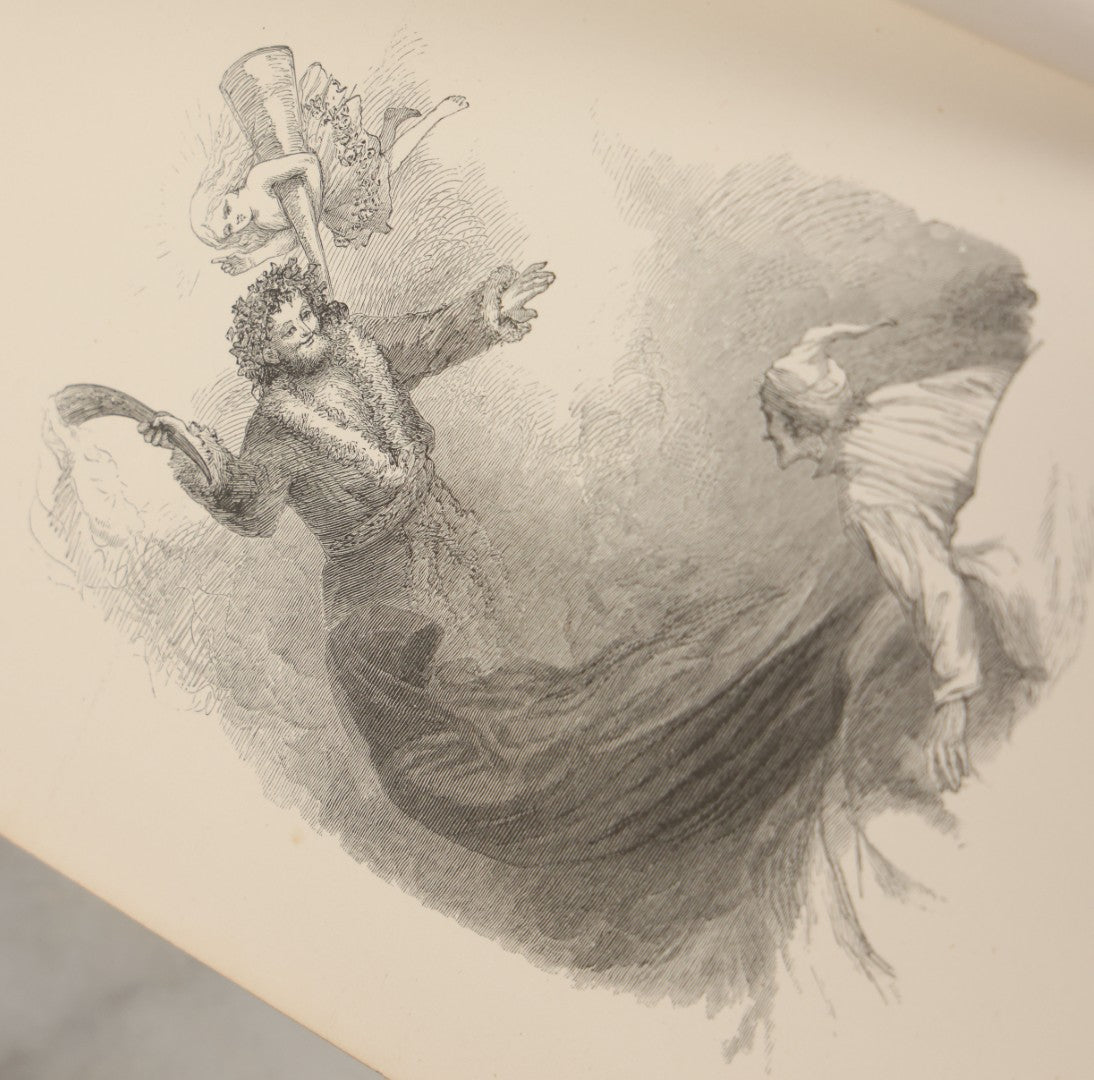 Lot 138 - "A Christmas Carol In Prose, Being A Ghost Story Of Christmas" Antique Illustrated Book By Charles Dickens, With Engravings By A.E.S. Anthony After The Drawings By S. Eytinge, Jr., Fields, Osgood, & Co. Publishers, Boston 1869