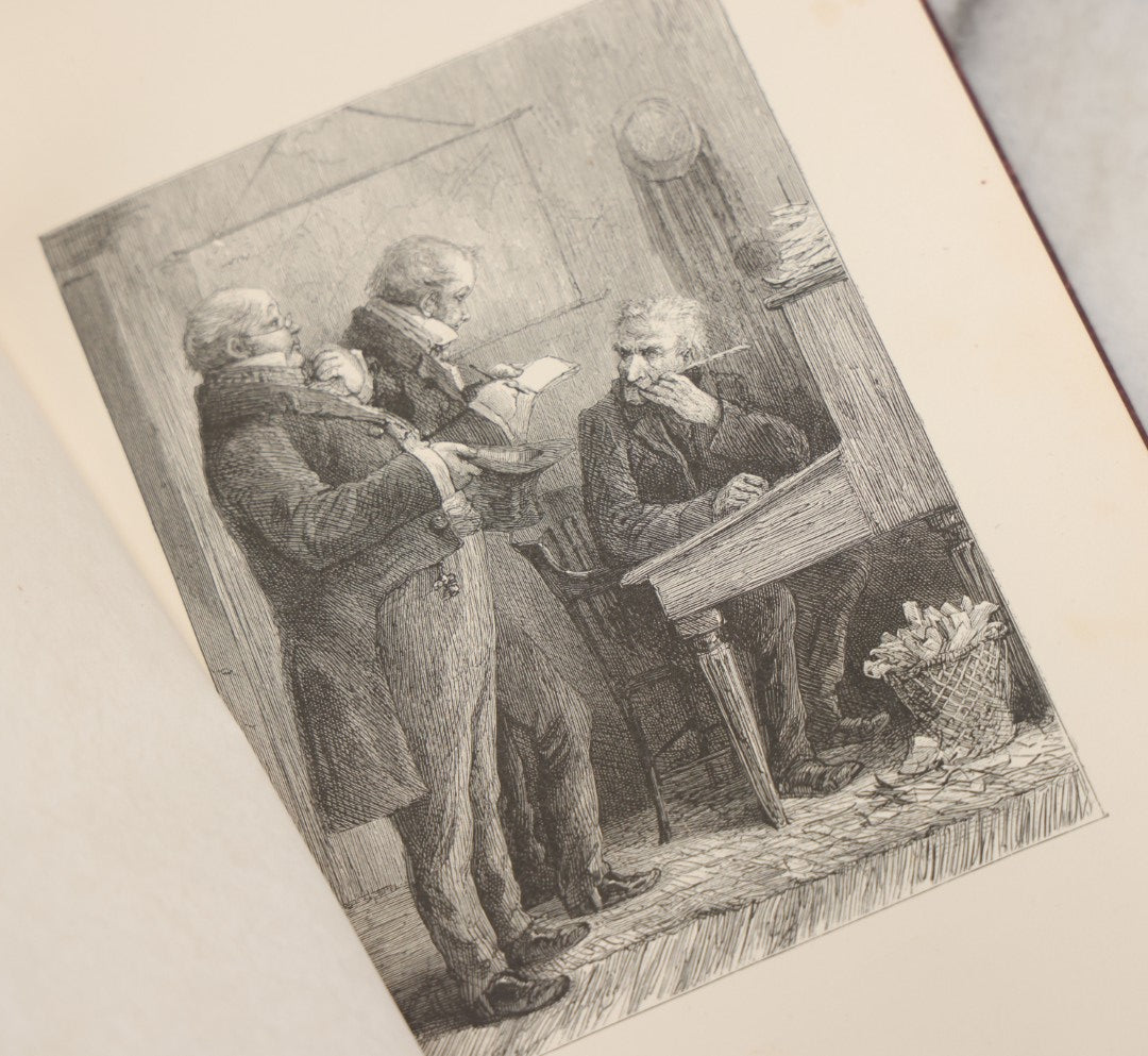 Lot 138 - "A Christmas Carol In Prose, Being A Ghost Story Of Christmas" Antique Illustrated Book By Charles Dickens, With Engravings By A.E.S. Anthony After The Drawings By S. Eytinge, Jr., Fields, Osgood, & Co. Publishers, Boston 1869