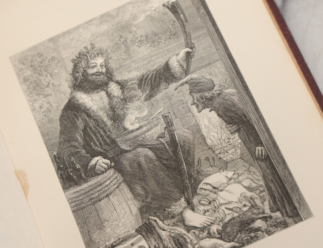 Lot 138 - "A Christmas Carol In Prose, Being A Ghost Story Of Christmas" Antique Illustrated Book By Charles Dickens, With Engravings By A.E.S. Anthony After The Drawings By S. Eytinge, Jr., Fields, Osgood, & Co. Publishers, Boston 1869