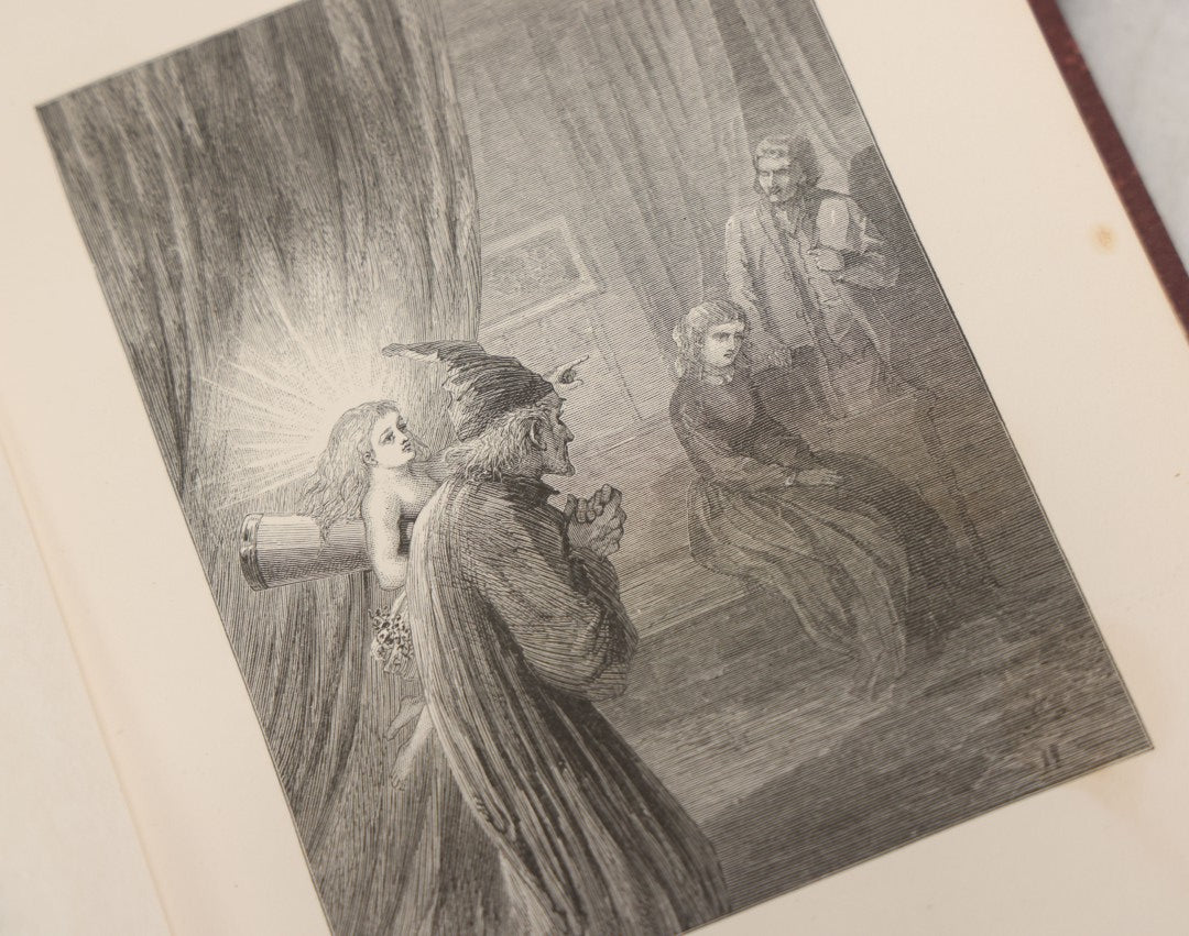 Lot 138 - "A Christmas Carol In Prose, Being A Ghost Story Of Christmas" Antique Illustrated Book By Charles Dickens, With Engravings By A.E.S. Anthony After The Drawings By S. Eytinge, Jr., Fields, Osgood, & Co. Publishers, Boston 1869