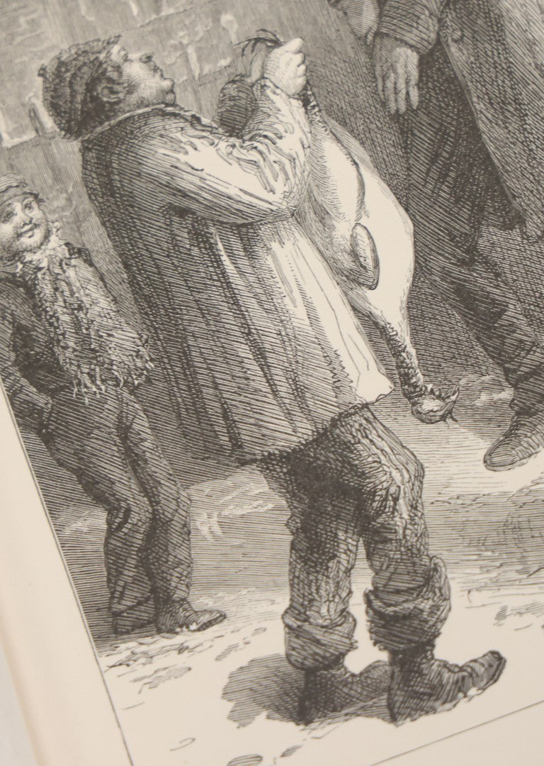 Lot 138 - "A Christmas Carol In Prose, Being A Ghost Story Of Christmas" Antique Illustrated Book By Charles Dickens, With Engravings By A.E.S. Anthony After The Drawings By S. Eytinge, Jr., Fields, Osgood, & Co. Publishers, Boston 1869