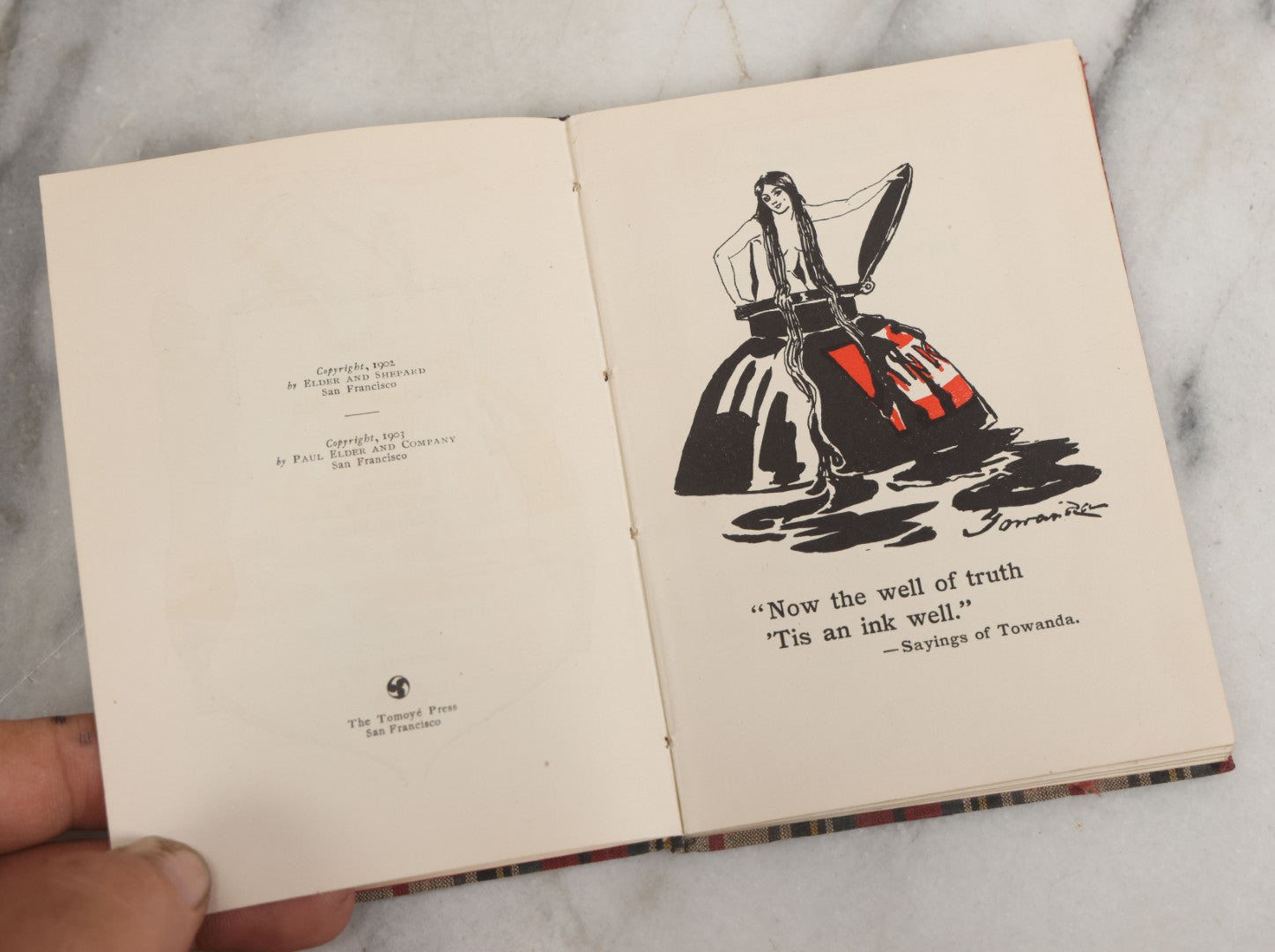 Lot 139 - "The Cynic's Calendar Of Revised Wisdom For 1904" Antique Book With Black Cats On Cover By Oliver Herford, Ethel Watts Mumford, Addison Mizner, With Macabre Frontispiece, Paul Elder And Company, Publishers, San Francisco