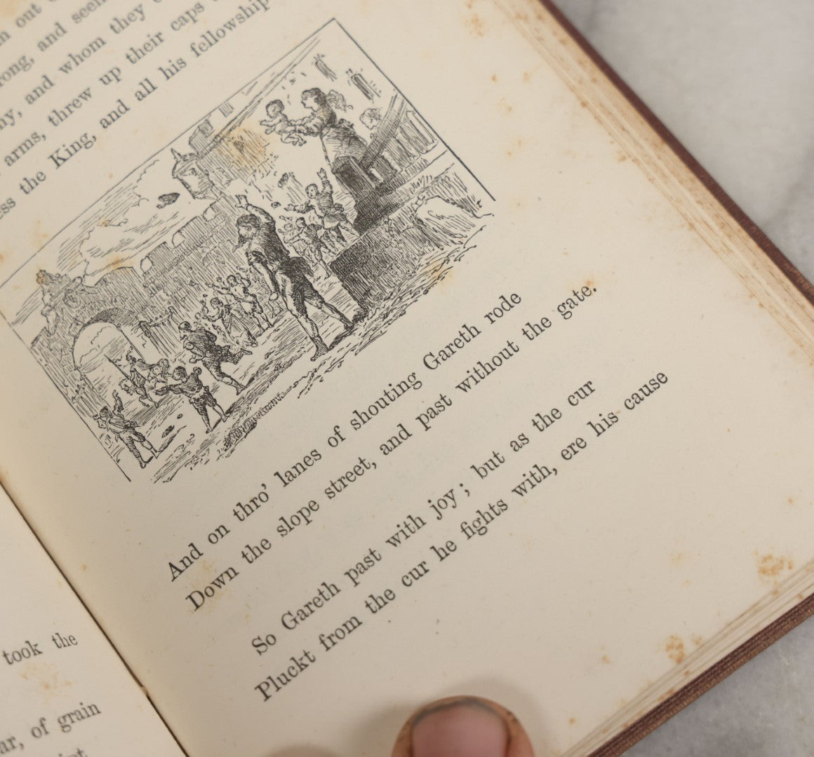 Lot 142 - "Gareth And Lynette" Antique Illustrated Poetry Book By Alfred Tennyson, James R. Osgood And Company, Publishers, Boston, 1872, Author's Edition