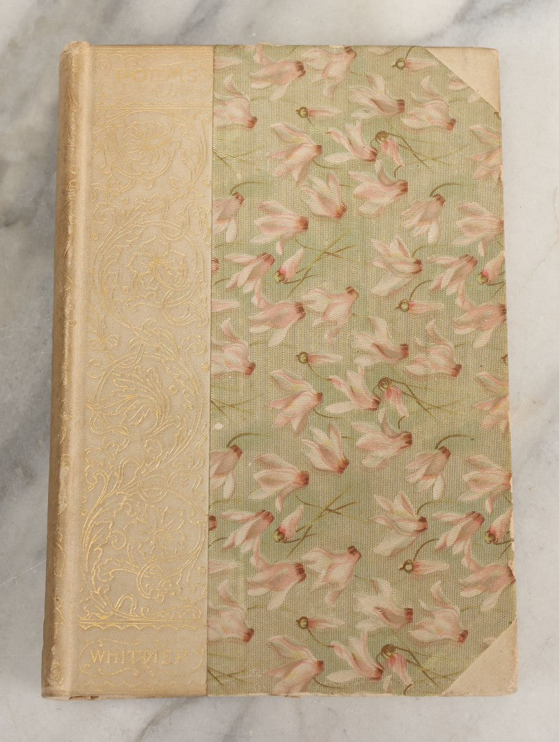 Lot 144 - "Poems" Antique Poetry Book By John G. Whittier, Vignet Edition, With 100 Illustrations By William A. Mccullough, Frederick A. Stokes Company, Publishers, New York, 1893