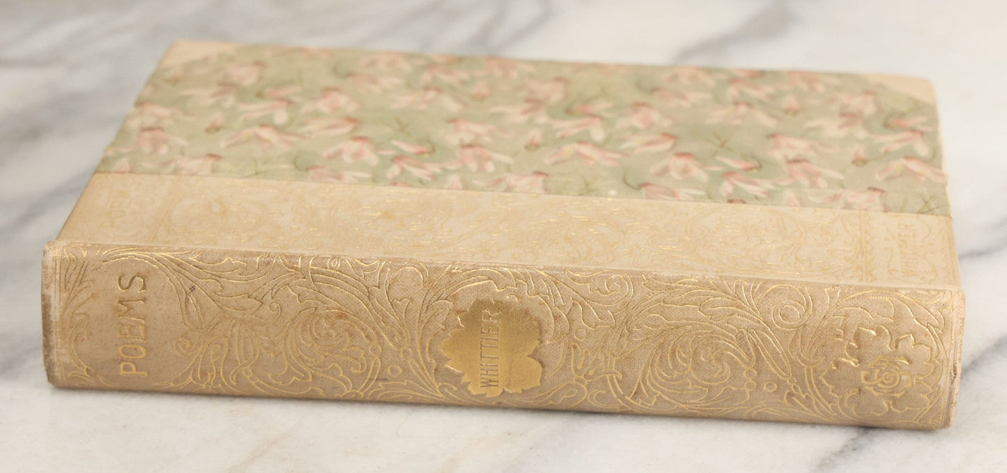 Lot 144 - "Poems" Antique Poetry Book By John G. Whittier, Vignet Edition, With 100 Illustrations By William A. Mccullough, Frederick A. Stokes Company, Publishers, New York, 1893
