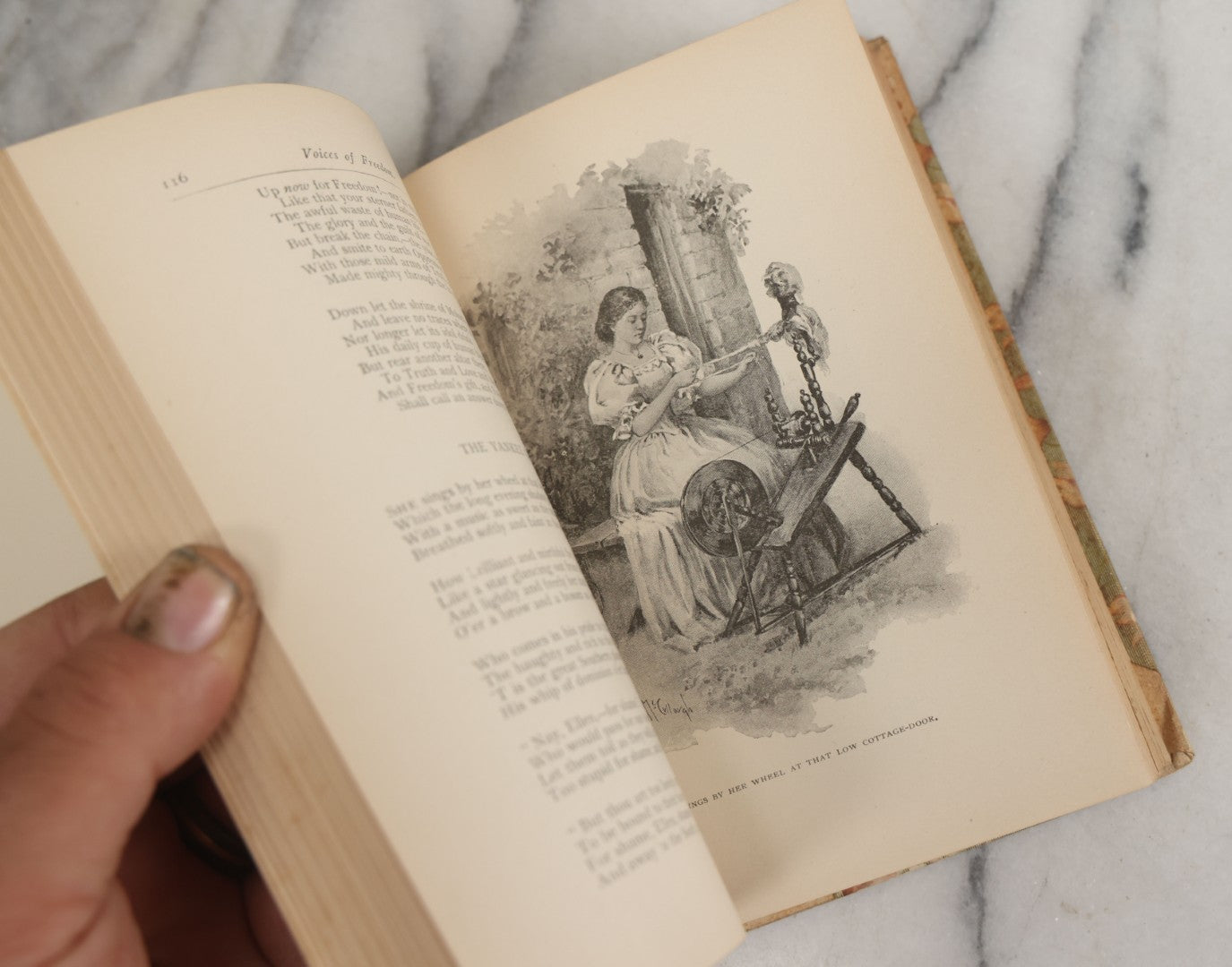 Lot 144 - "Poems" Antique Poetry Book By John G. Whittier, Vignet Edition, With 100 Illustrations By William A. Mccullough, Frederick A. Stokes Company, Publishers, New York, 1893