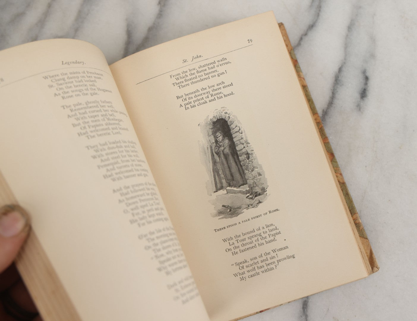 Lot 144 - "Poems" Antique Poetry Book By John G. Whittier, Vignet Edition, With 100 Illustrations By William A. Mccullough, Frederick A. Stokes Company, Publishers, New York, 1893