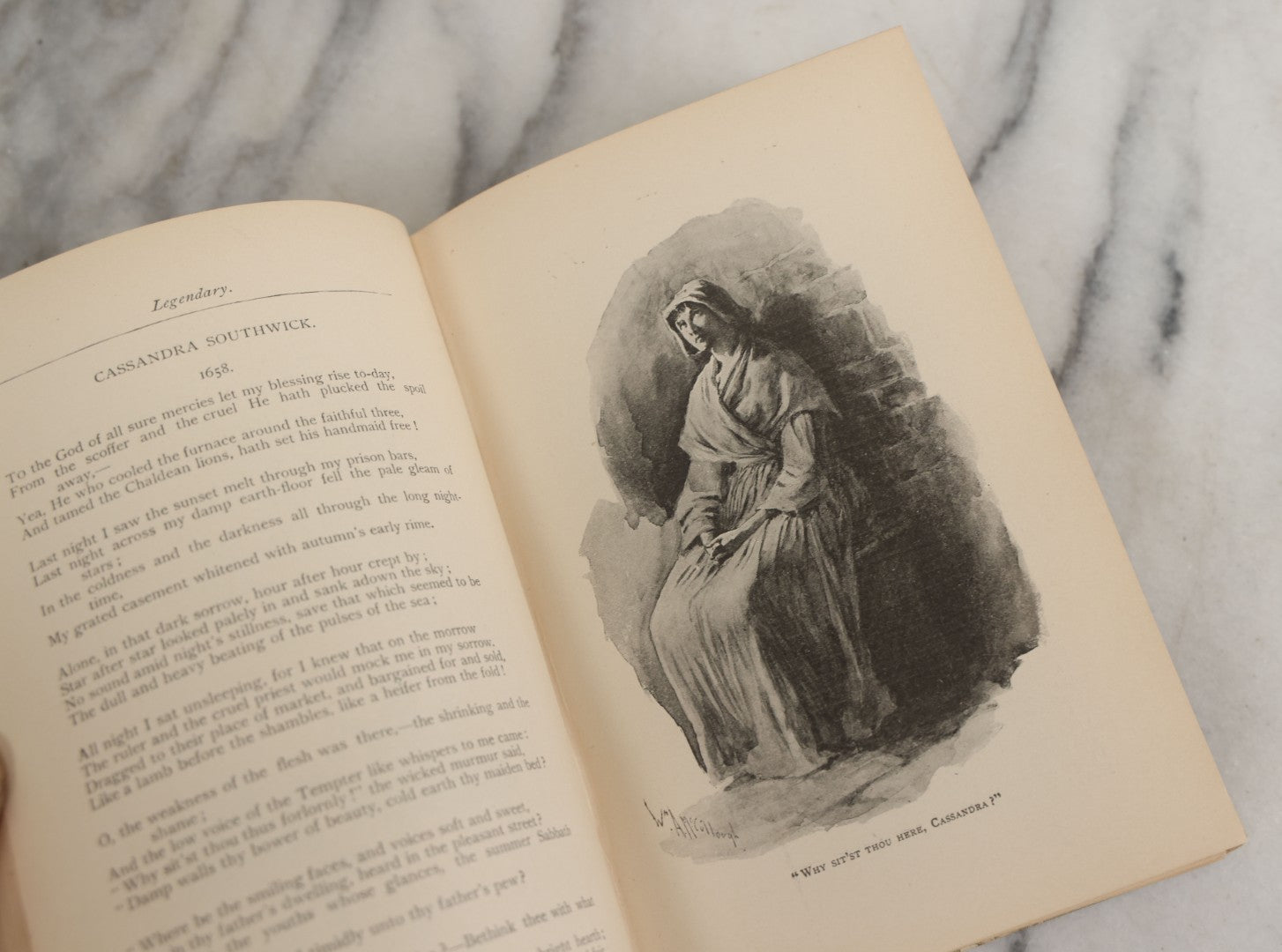 Lot 144 - "Poems" Antique Poetry Book By John G. Whittier, Vignet Edition, With 100 Illustrations By William A. Mccullough, Frederick A. Stokes Company, Publishers, New York, 1893