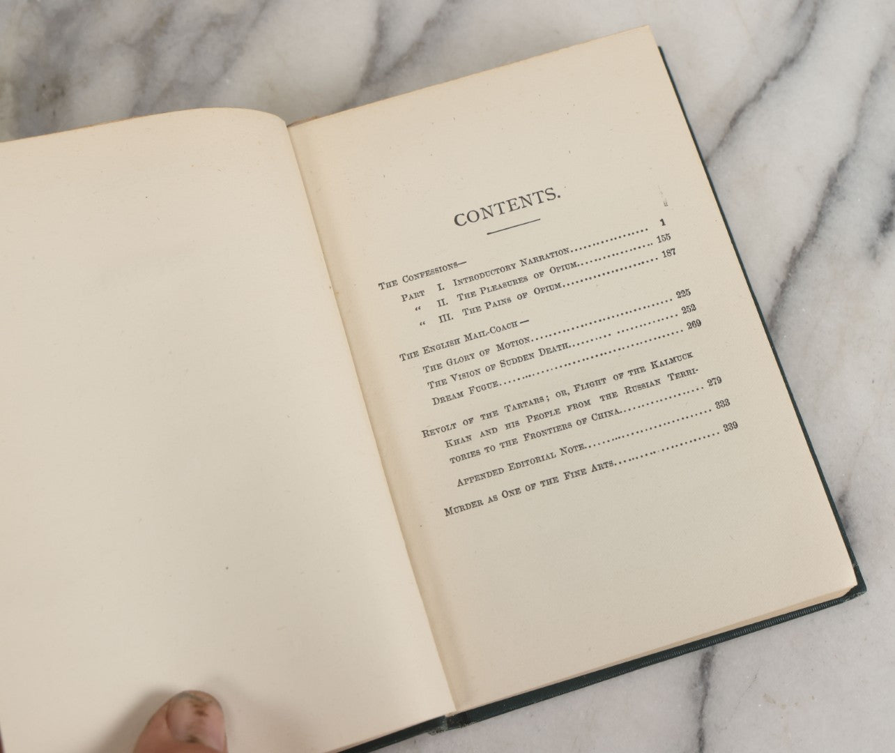 Lot 148 - "Confessions Of An English Opium-Eater And Selected Essays" Antique Late Edition Book By Thomas De Quincey, A.L. Burt Company, Publishers, New York, Circa 1900