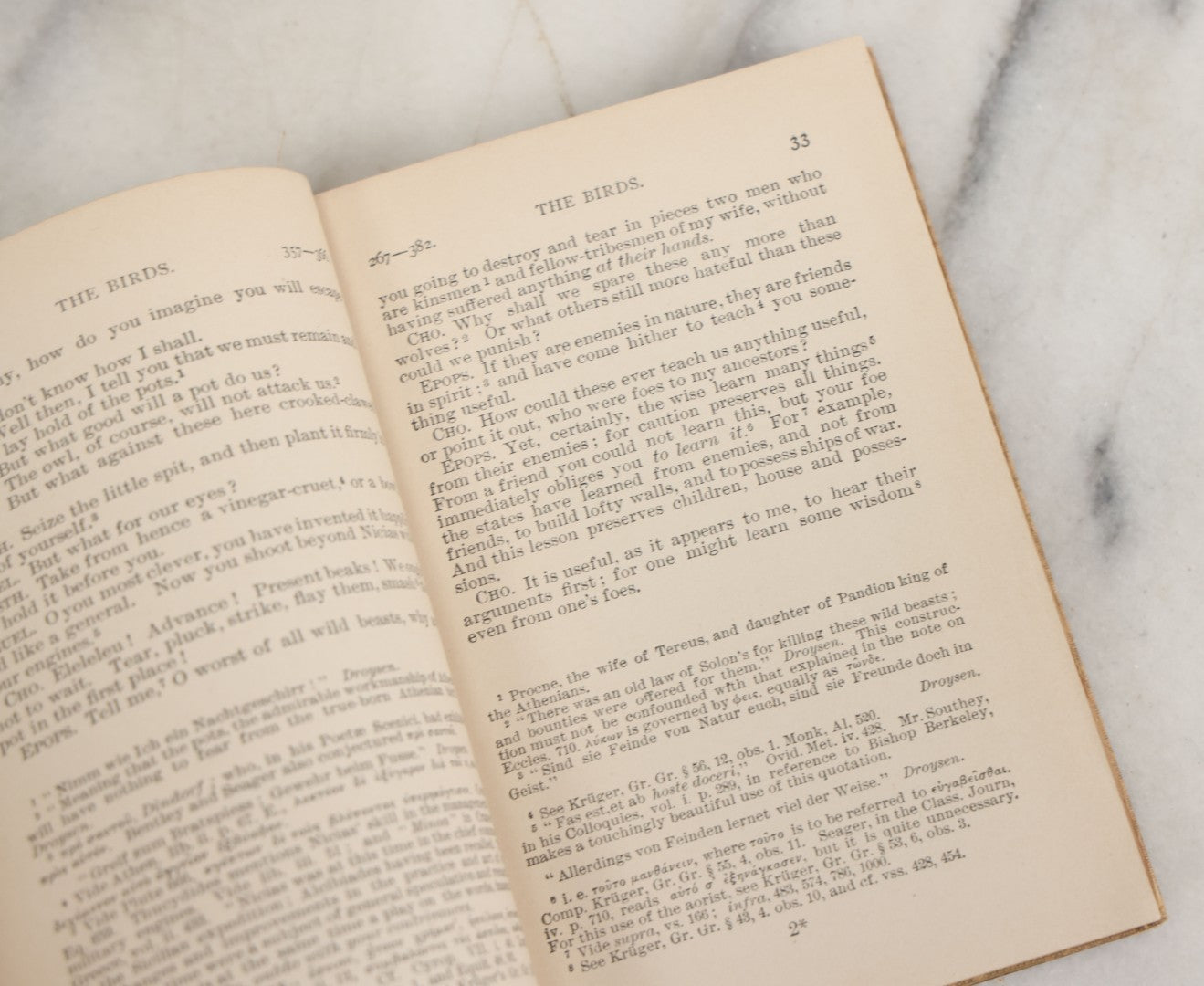 Lot 150 - "Aristophanes' Birds Frogs And Clouds" Antique Book Translated With Notes By William James Hickie With An Introduction By Edward Brooks, Jr., David Mckay, Publisher, Philadelphia, 1899