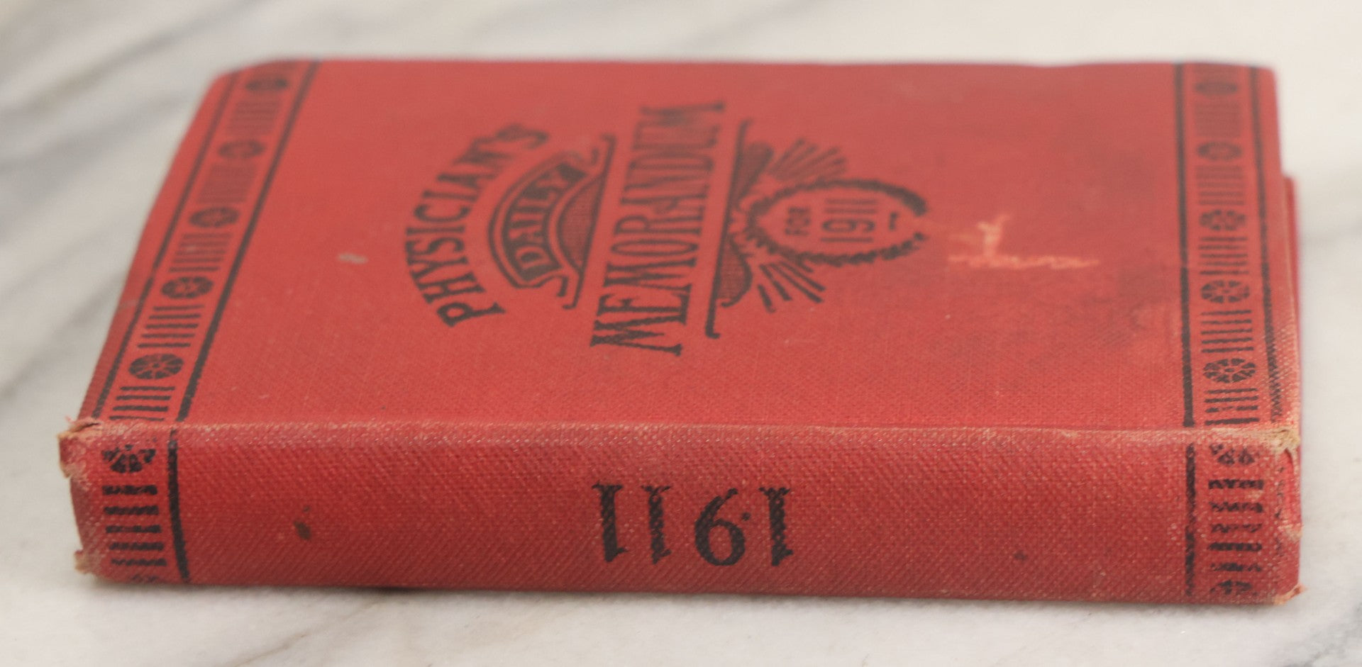 Lot 153 - "Physicians Daily Memorandum For 1911" Antique Doctor's Notebook And Calendar With Handwritten Notes, Advertisement For Pepto-Mangan, Compliments Of M.J. Breitenbach Company, New York City