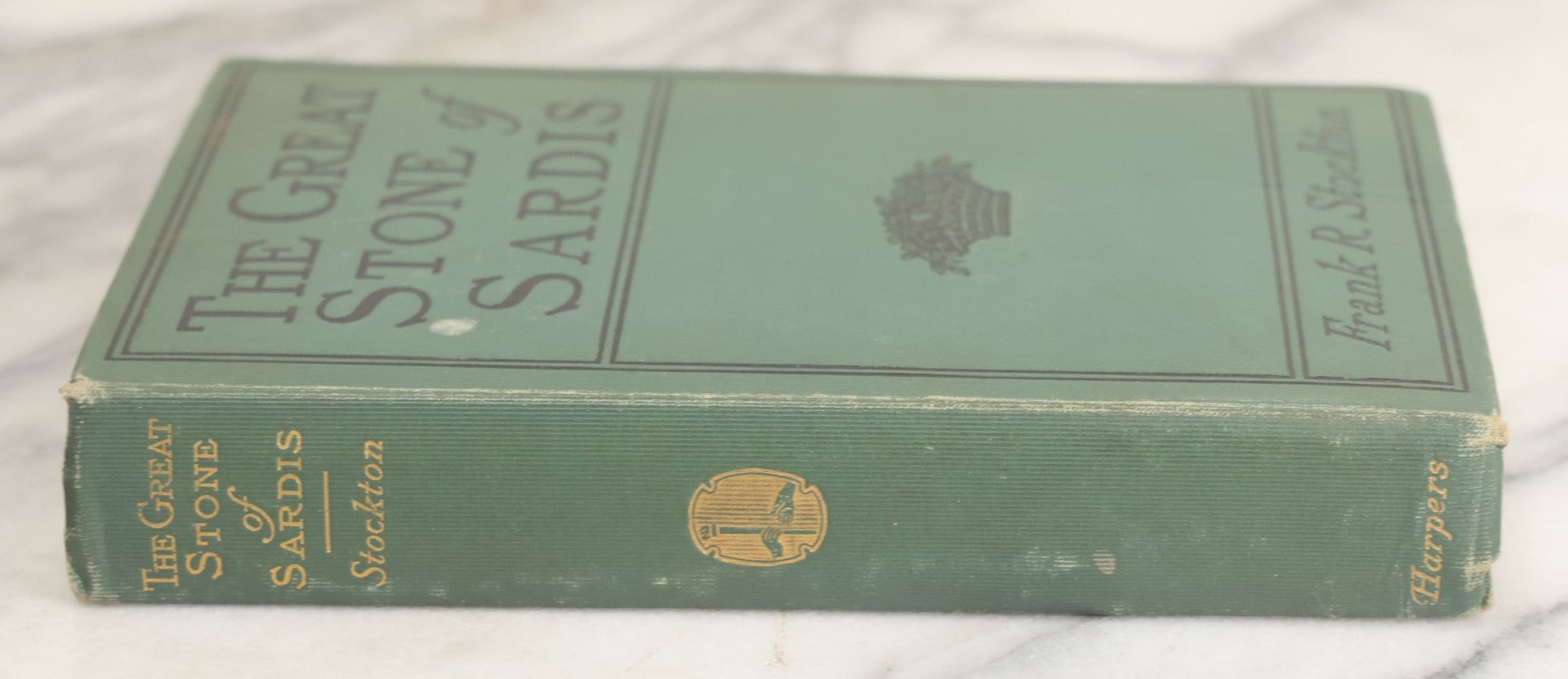Lot 158 - "The Great Stone Of Sardis" Antique Adventure Novel By Frank R. Stockton, Harper & Brothers, Publishers, New York And London, 1899, Biographical Edition