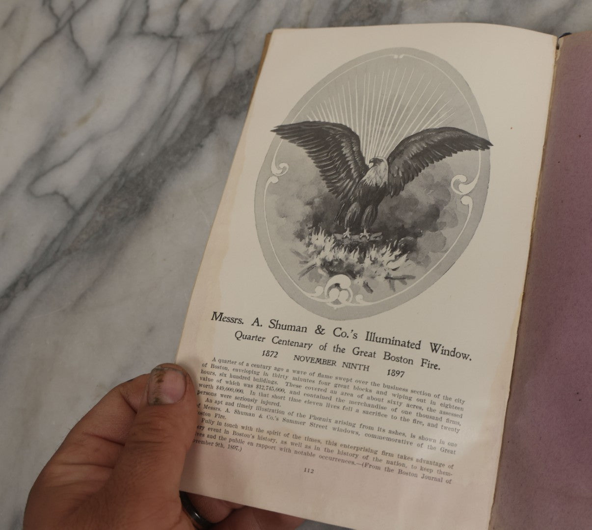 Lot 159 - "The Shuman Mercantile Diary, 1898" Antique Advertising Trade Book And Log Compliments Of A. Shuman & Company, Boston
