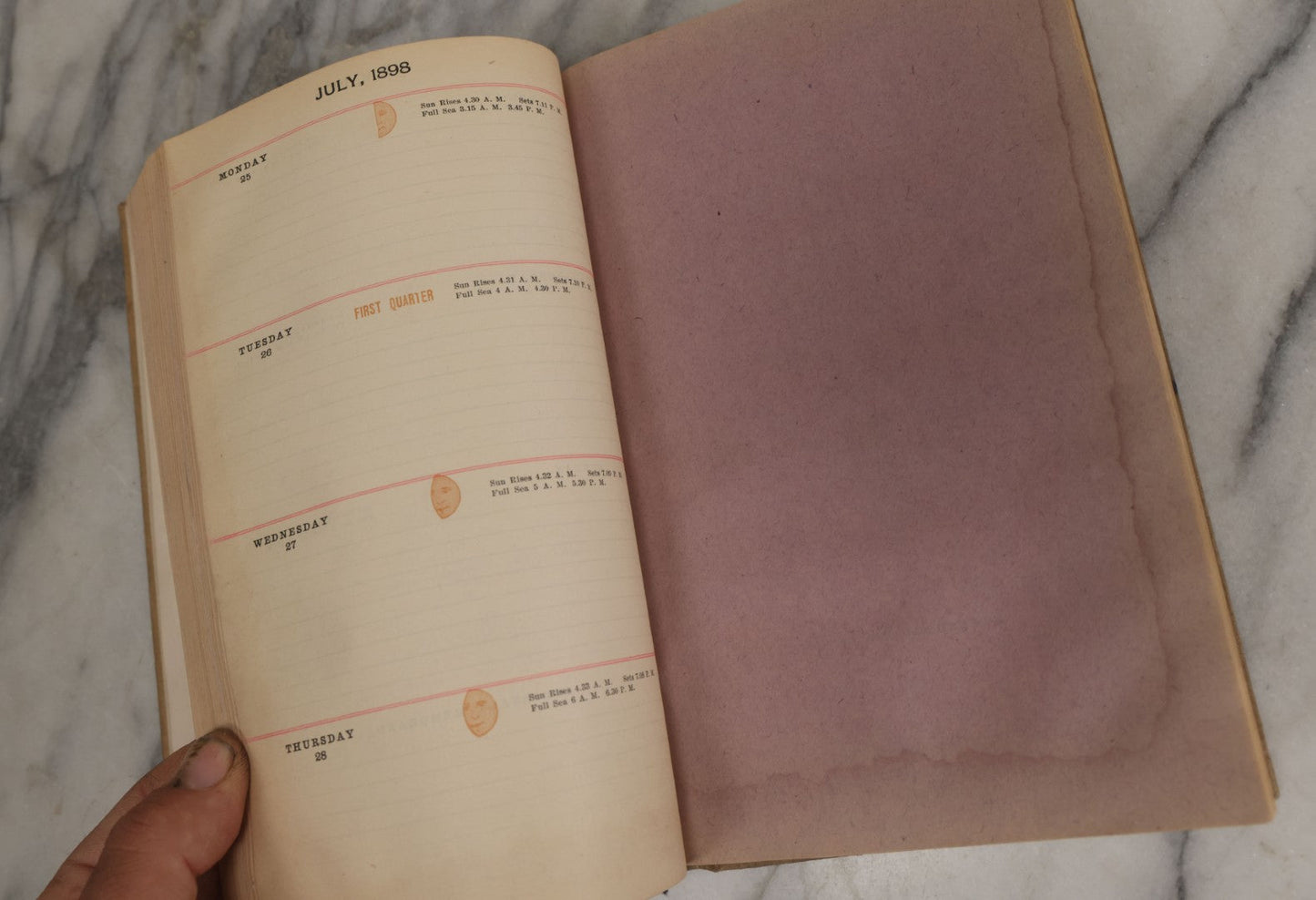 Lot 159 - "The Shuman Mercantile Diary, 1898" Antique Advertising Trade Book And Log Compliments Of A. Shuman & Company, Boston