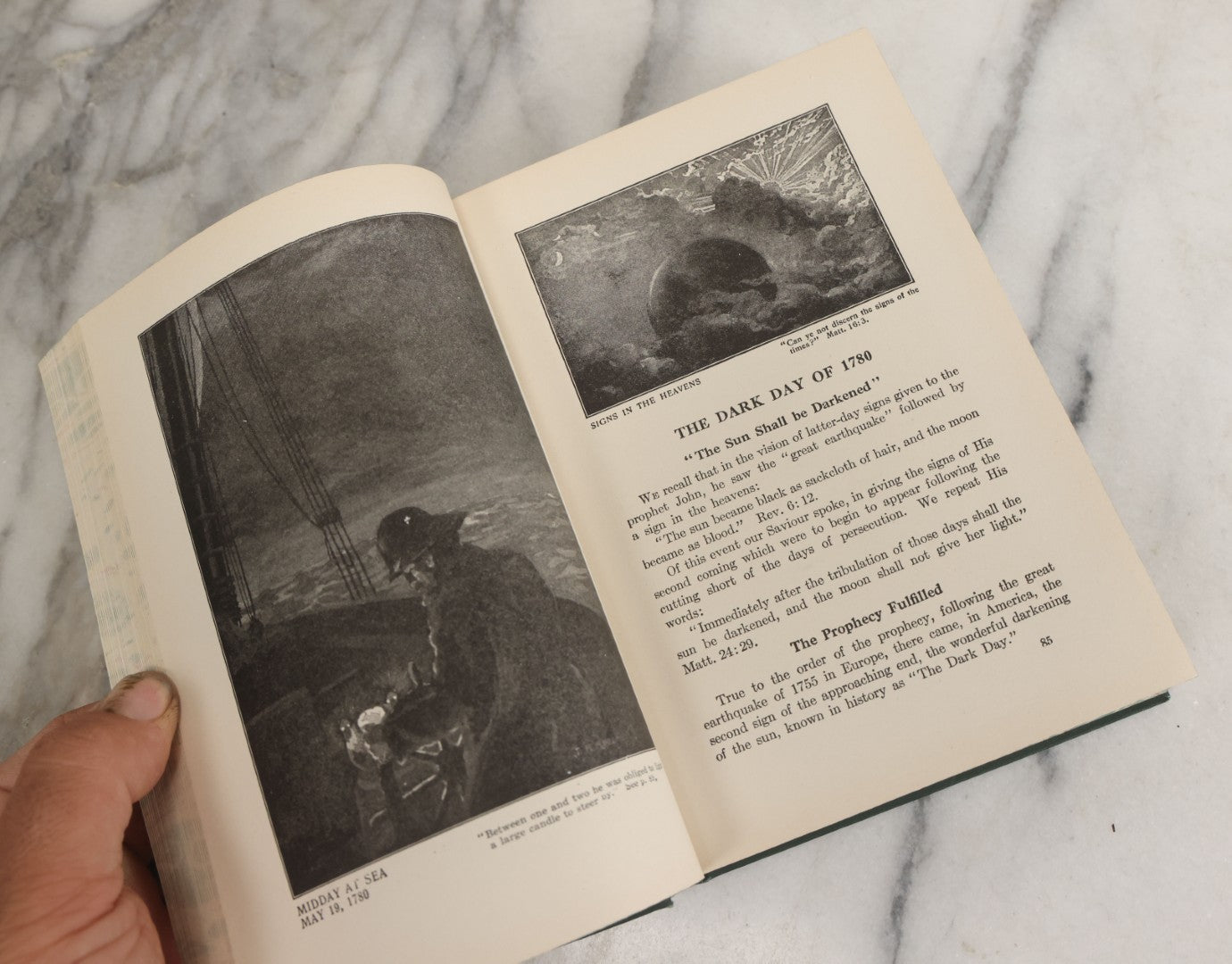 Lot 160 - "Our Day In The Light Of Prophecy" Antique Illustrated Religious Book By W.A. Spicer, Review And Herald Publishing Association, Washington D.C., 1918, Covering Many Aspects Of The Book Of Revelation, Evil, And The End Times