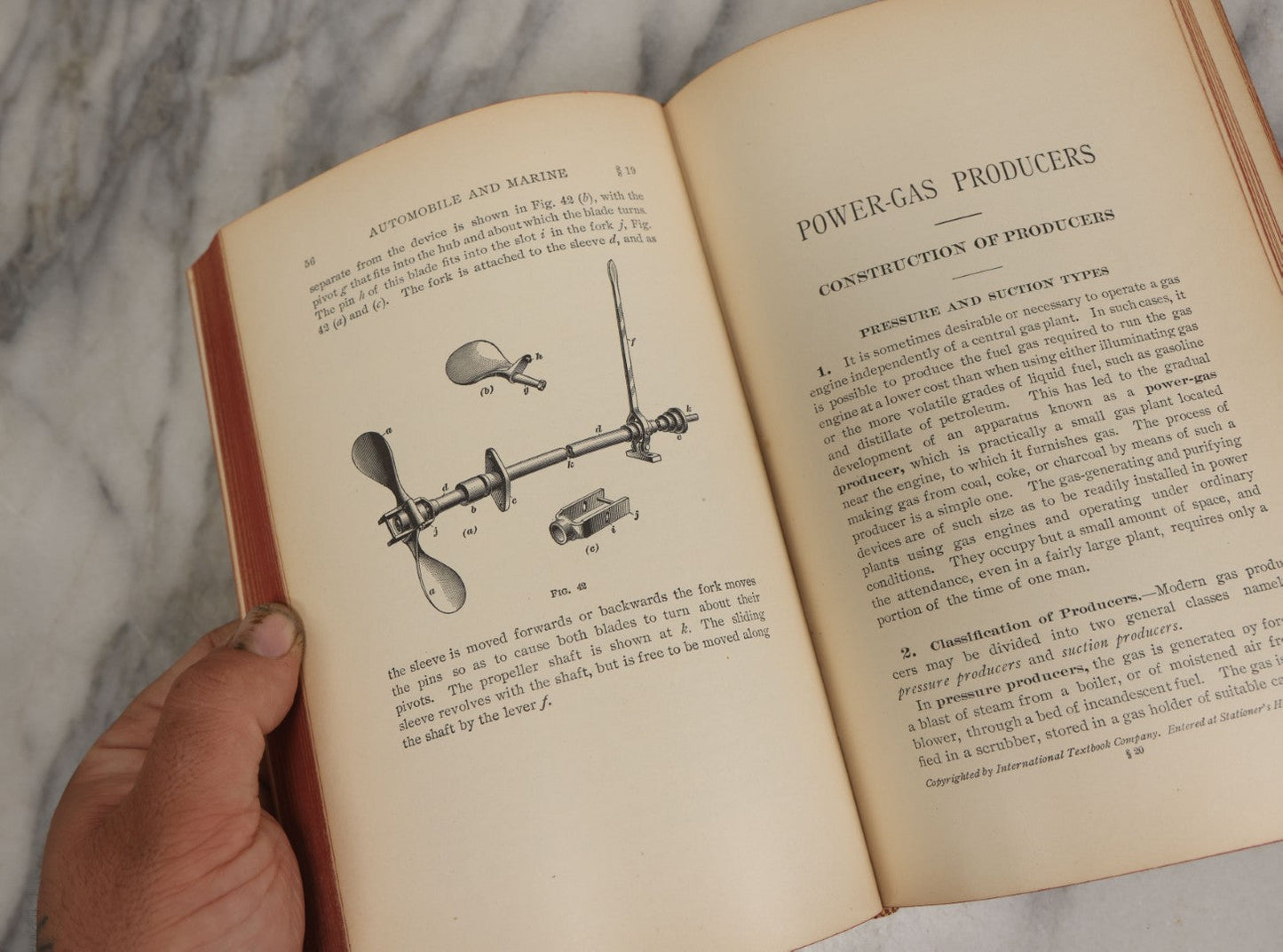 Lot 161 - "International Library Of Technology: Carburetors, Electric Ignition Devices, Automobile And Marine Engine Auxiliaries, [Etc.]" Antique Book With Technical Illustrations And More, Copyright 1907 By International Textbook Company, Scranton