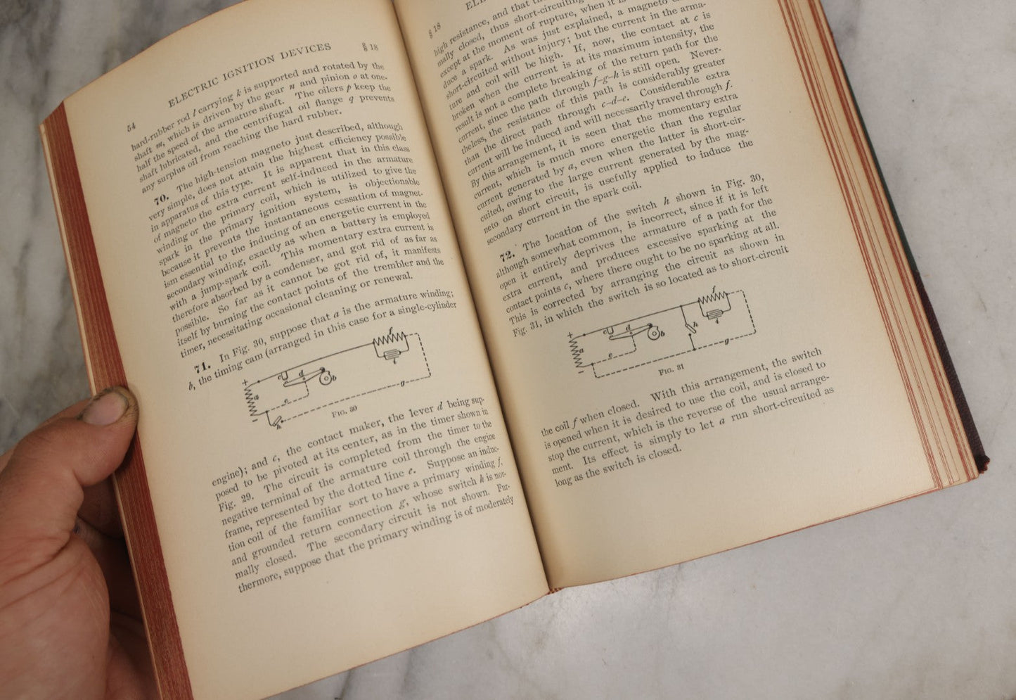 Lot 161 - "International Library Of Technology: Carburetors, Electric Ignition Devices, Automobile And Marine Engine Auxiliaries, [Etc.]" Antique Book With Technical Illustrations And More, Copyright 1907 By International Textbook Company, Scranton