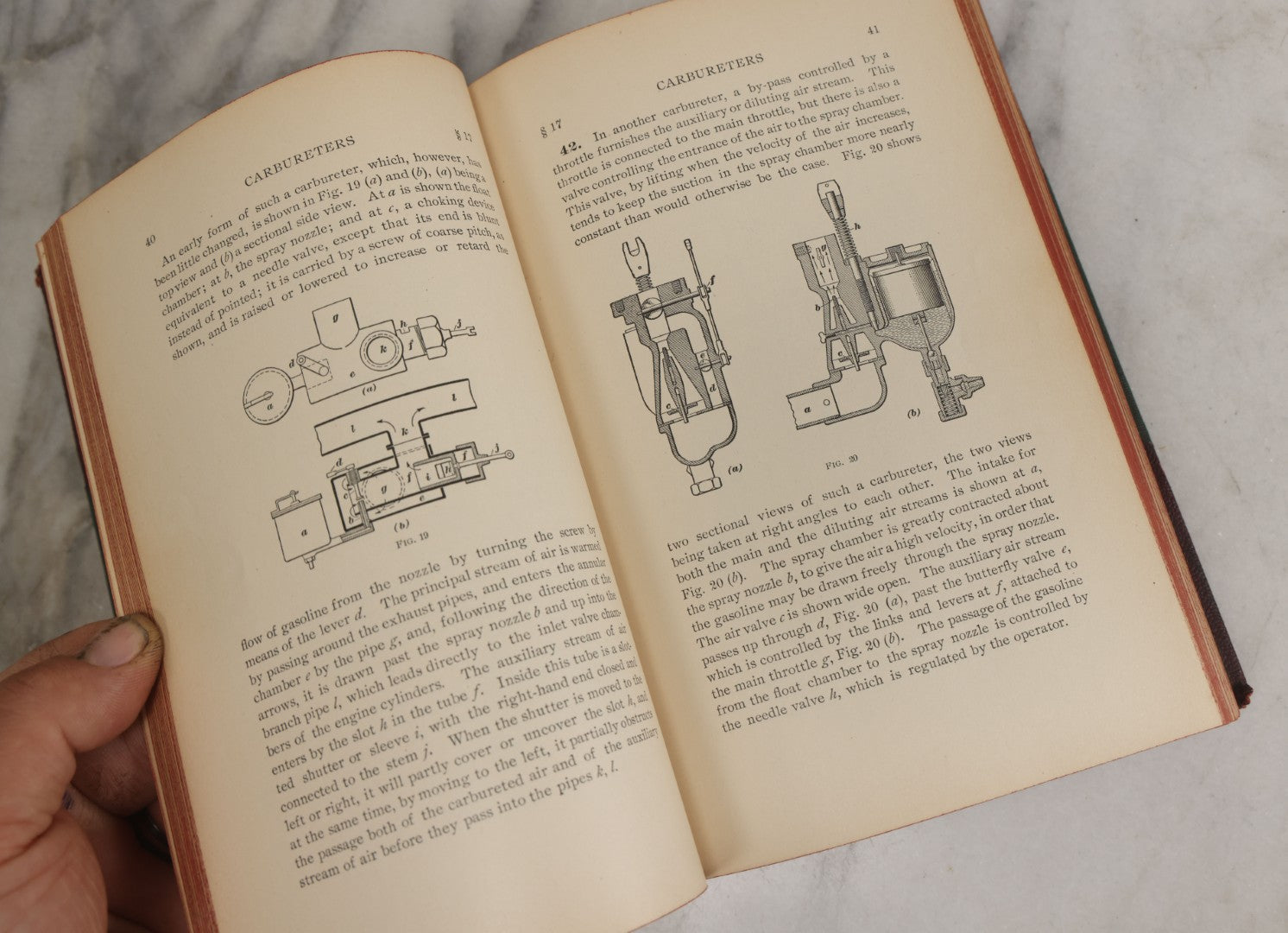 Lot 161 - "International Library Of Technology: Carburetors, Electric Ignition Devices, Automobile And Marine Engine Auxiliaries, [Etc.]" Antique Book With Technical Illustrations And More, Copyright 1907 By International Textbook Company, Scranton