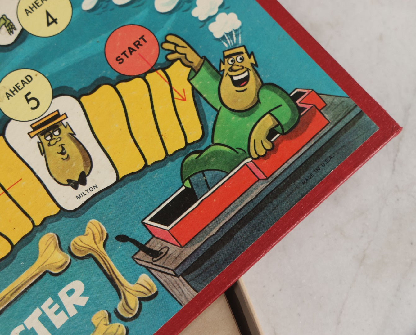 Lot 163 - Vintage "Milton The Monster Game" Board Game By Milton Bradley Company, No. 4644, Springfield, Massachusetts, Copyright 1966, With Board And Game Pieces