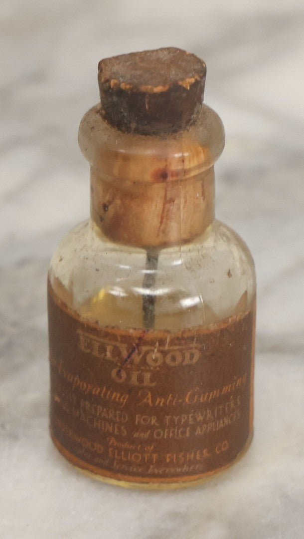 Lot 165 - Eight Piece Vintage Smalls Grouping Including Hoyt's Dime Cologne Bottle, Nixon New Penny Novelty, Ebony And Metal Crucifix, And Other Items