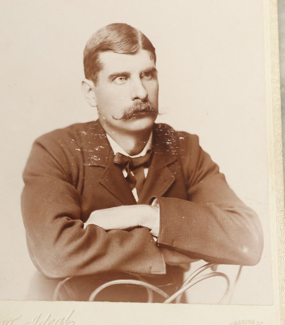 Lot 085 - Grouping Of Ten Antique Boarded Cabinet Card And C.D.V. Photographs Of Men With A Diverse Array Of Mustaches